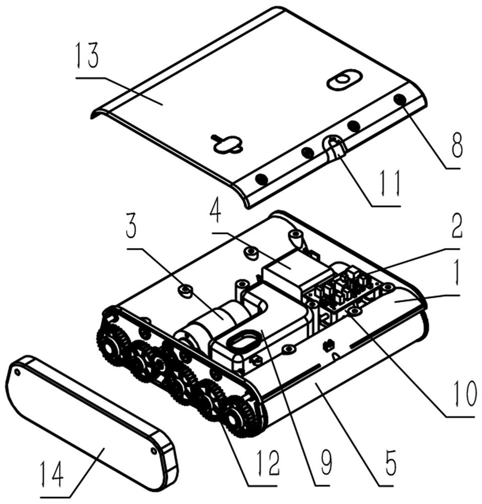 Floor sweeping and mopping integrated robot