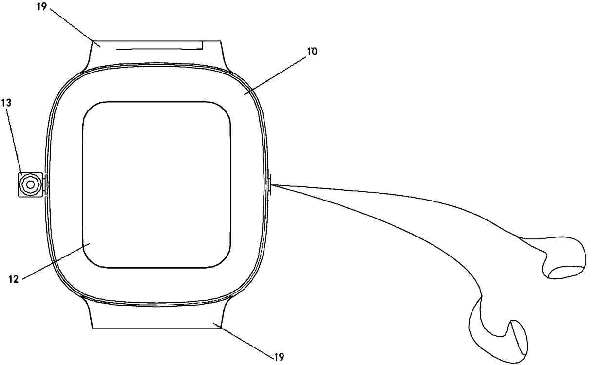 Smart watch with functions of plugging, unplugging and rotating cameras