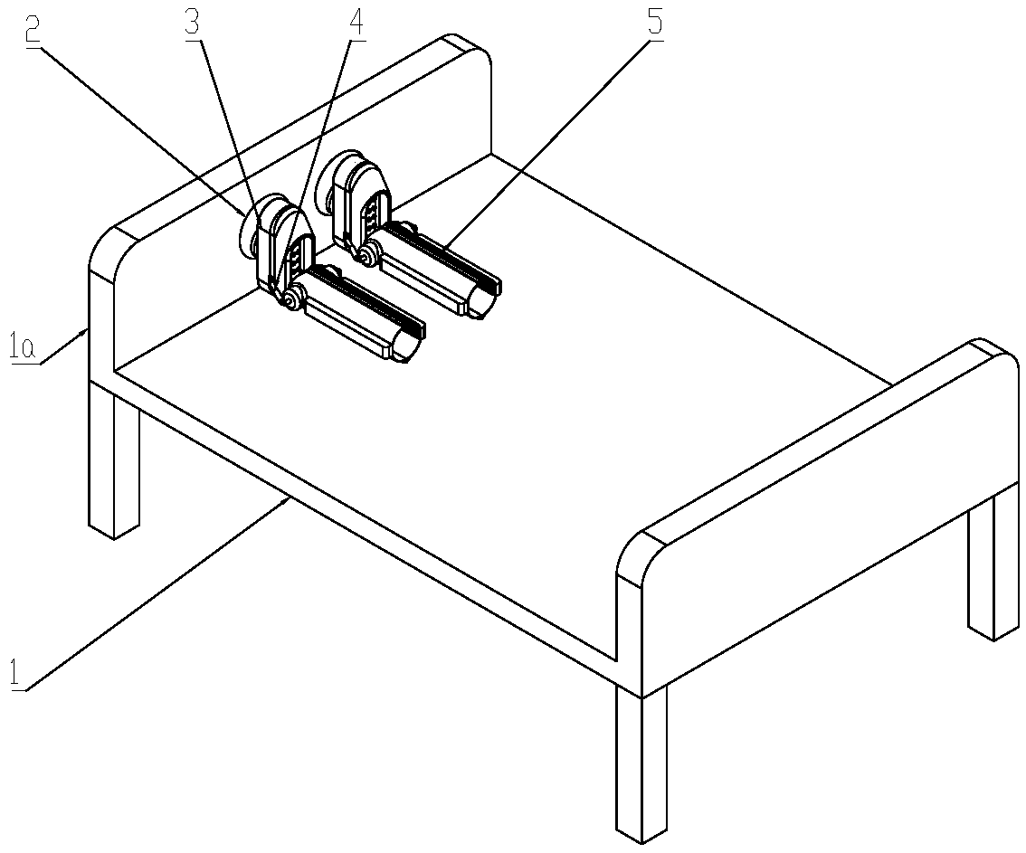 Paralyzed leg and foot rehabilitation massage bed