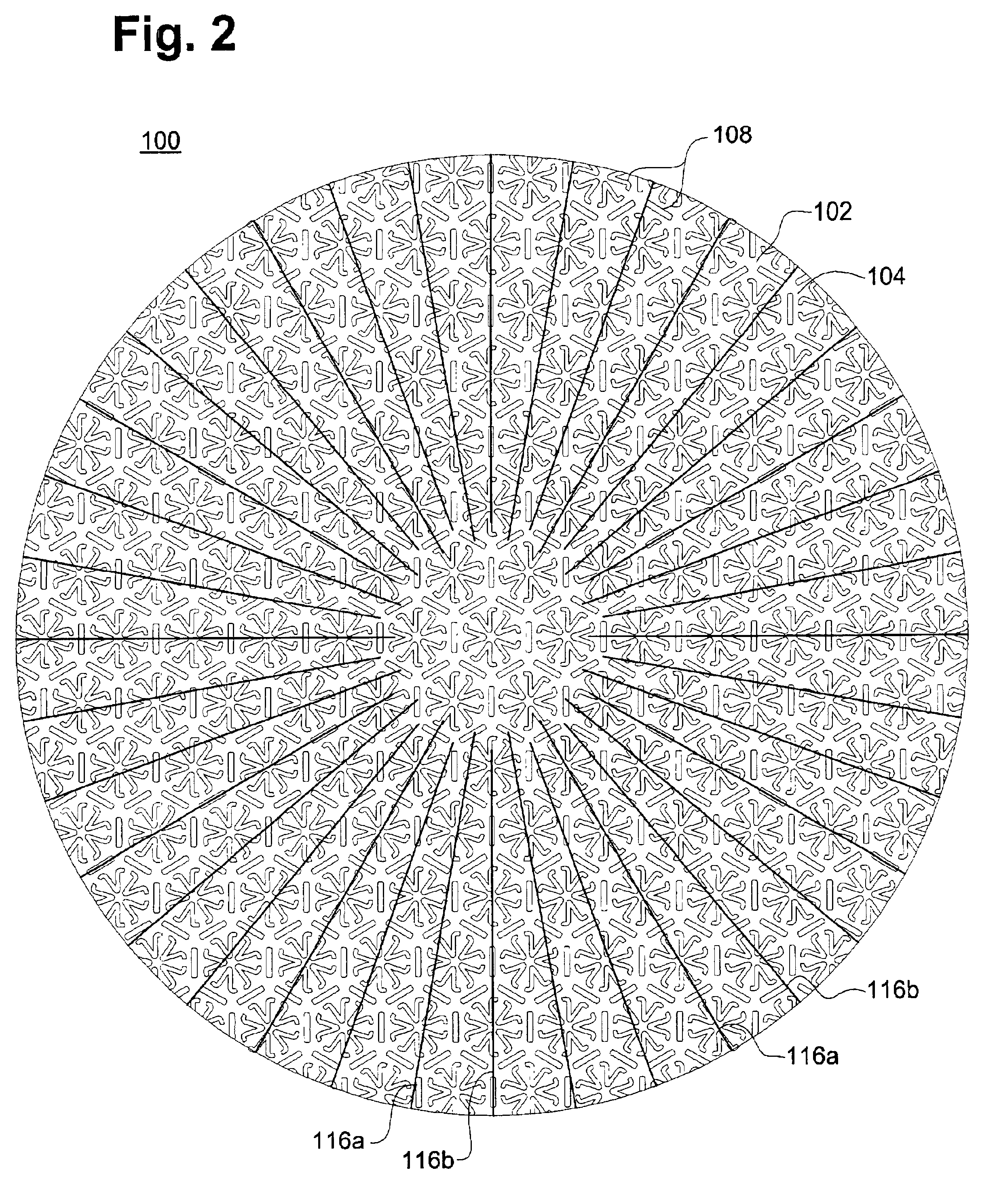 Microwave packaging with indentation patterns