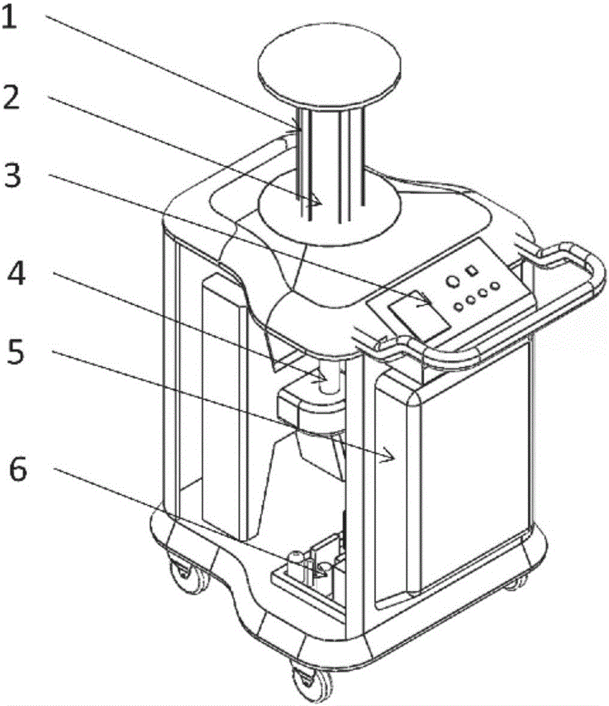 High-energy pulse ultraviolet space sterilization device