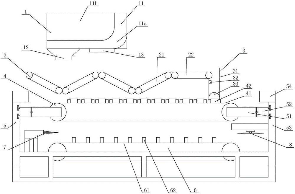 Cutting device of cutting test machine