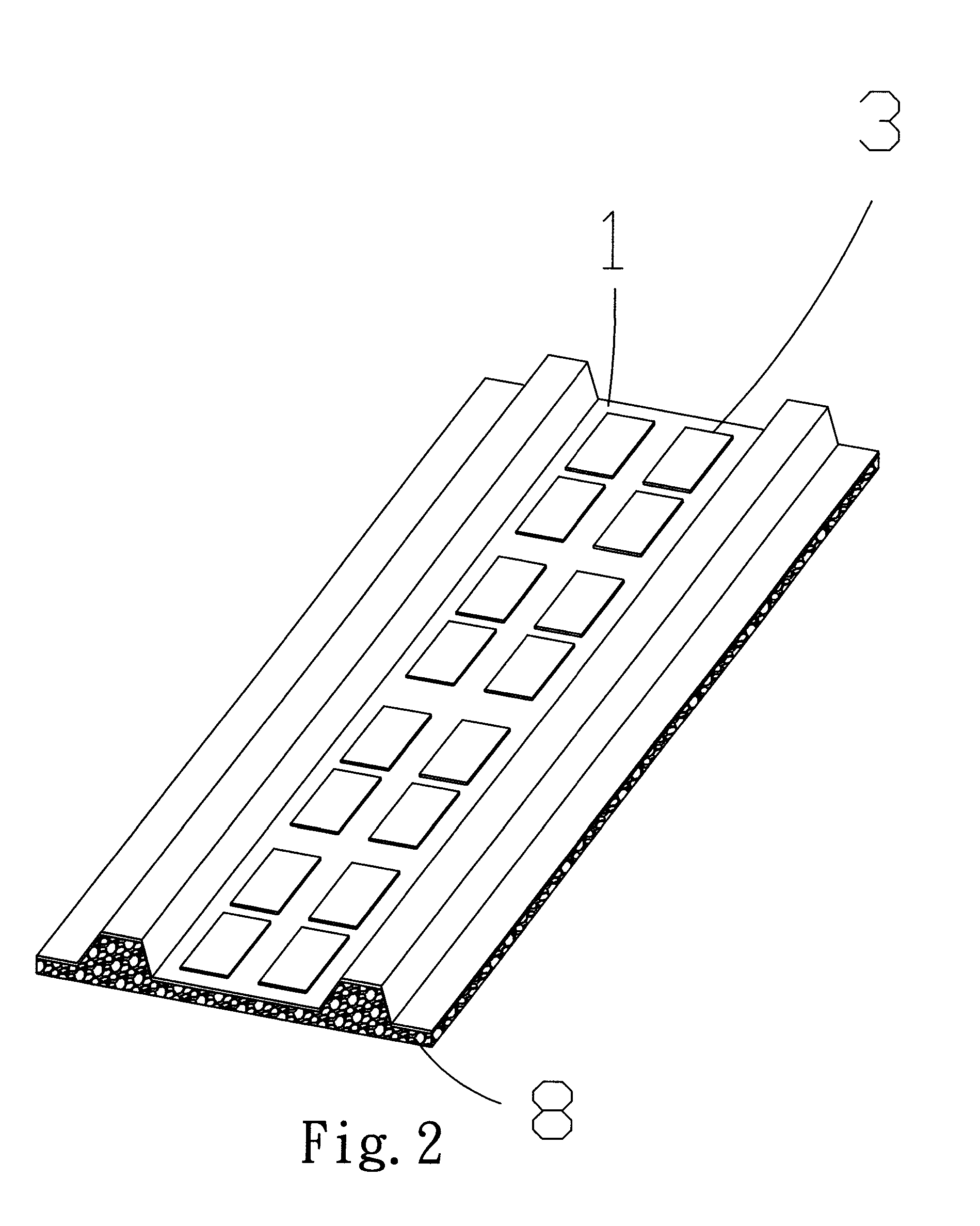 Method for manufacturing photovoltaic module formed on corrugated-sheet building material