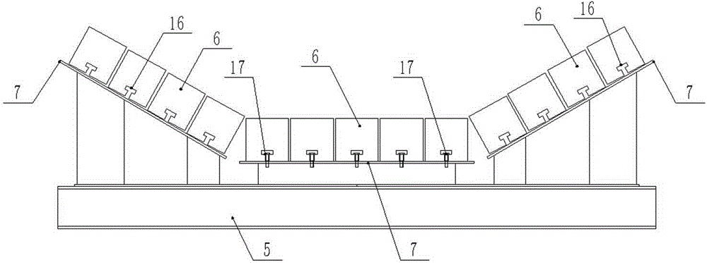 Auxiliary brake friction damping device of downward belt conveyor