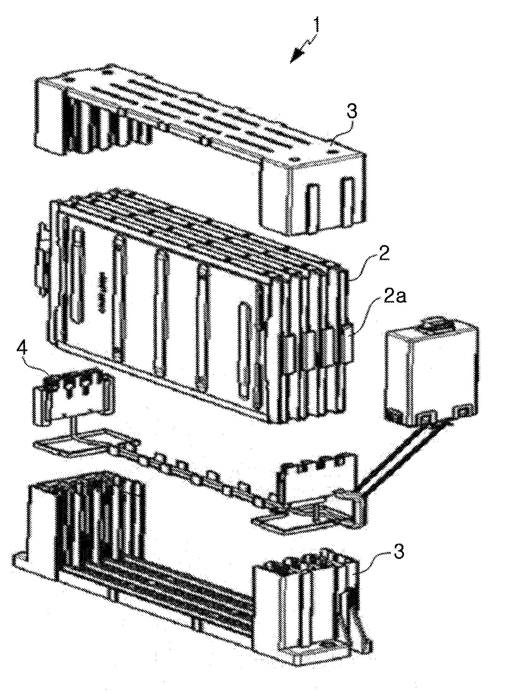 Battery module equipped with sensing modules having improved coupling structure