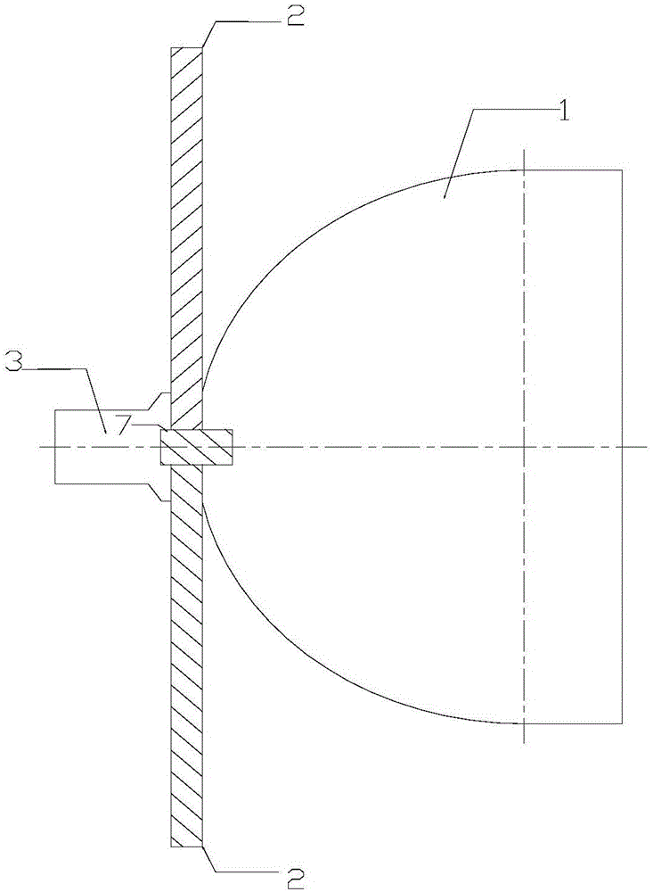 Storage tank hemispherical shell forming method for improving mechanical performance