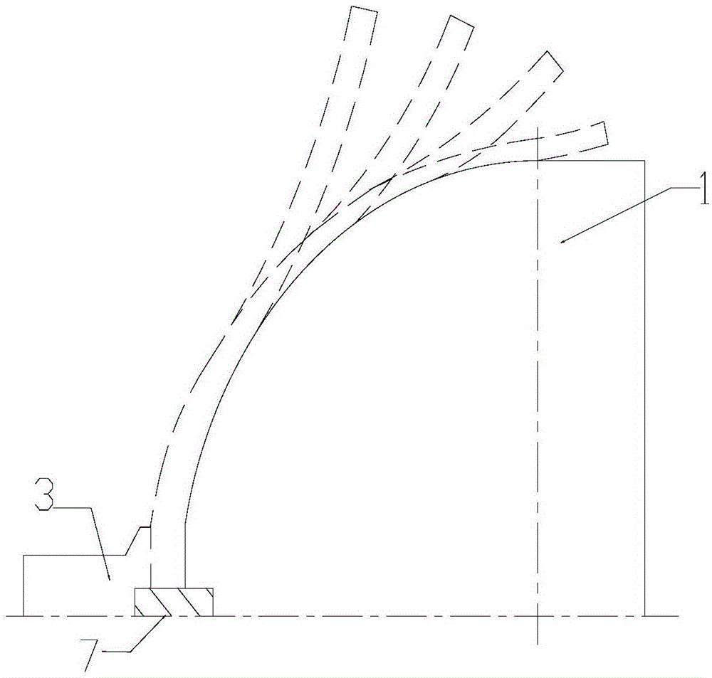 Storage tank hemispherical shell forming method for improving mechanical performance