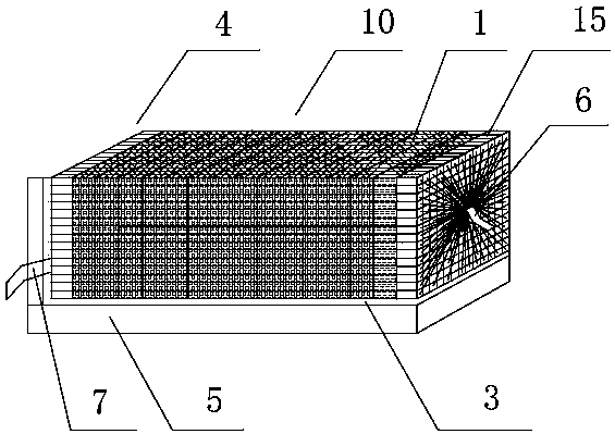 Cold storage system using water distribution modules