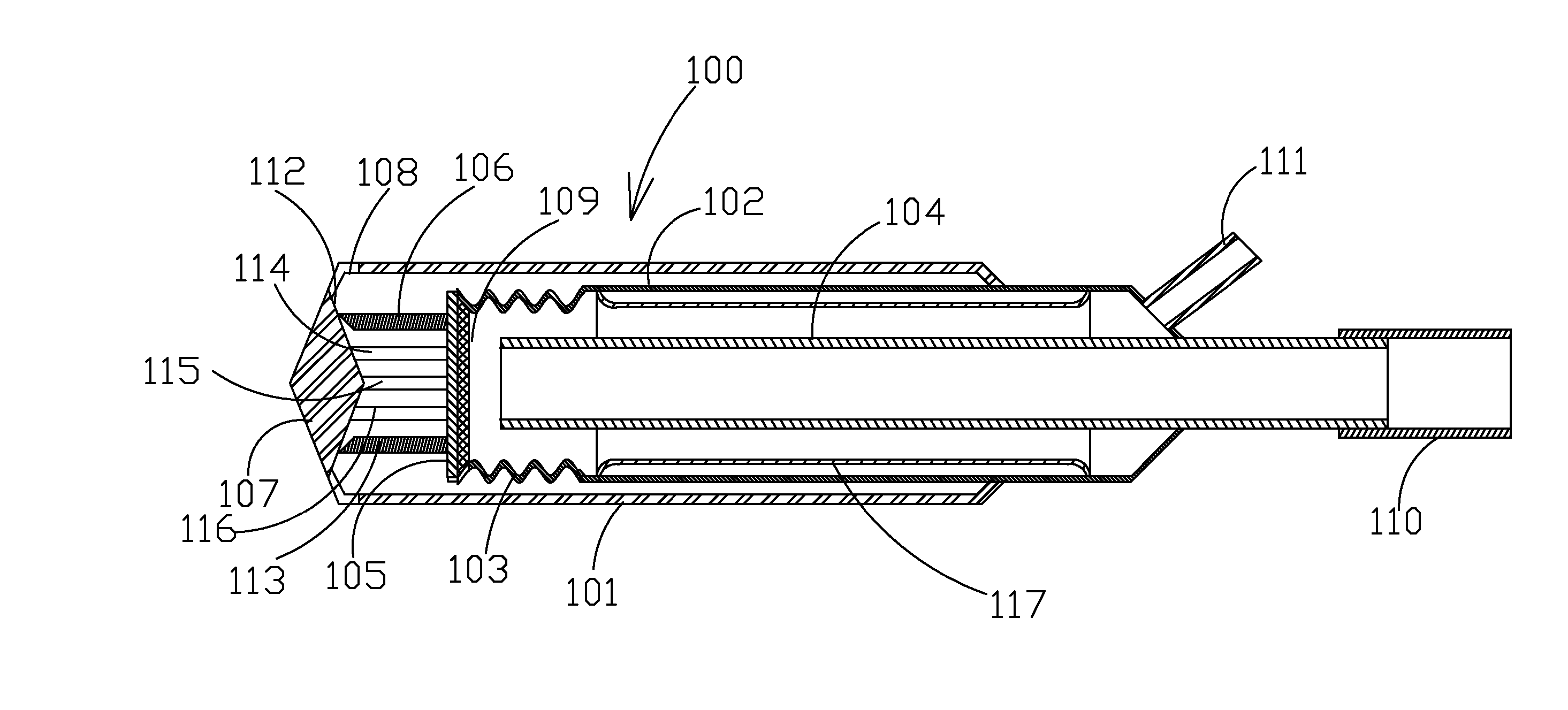 Cryogenic Probe for Treating Enlarged Volume of Tissue