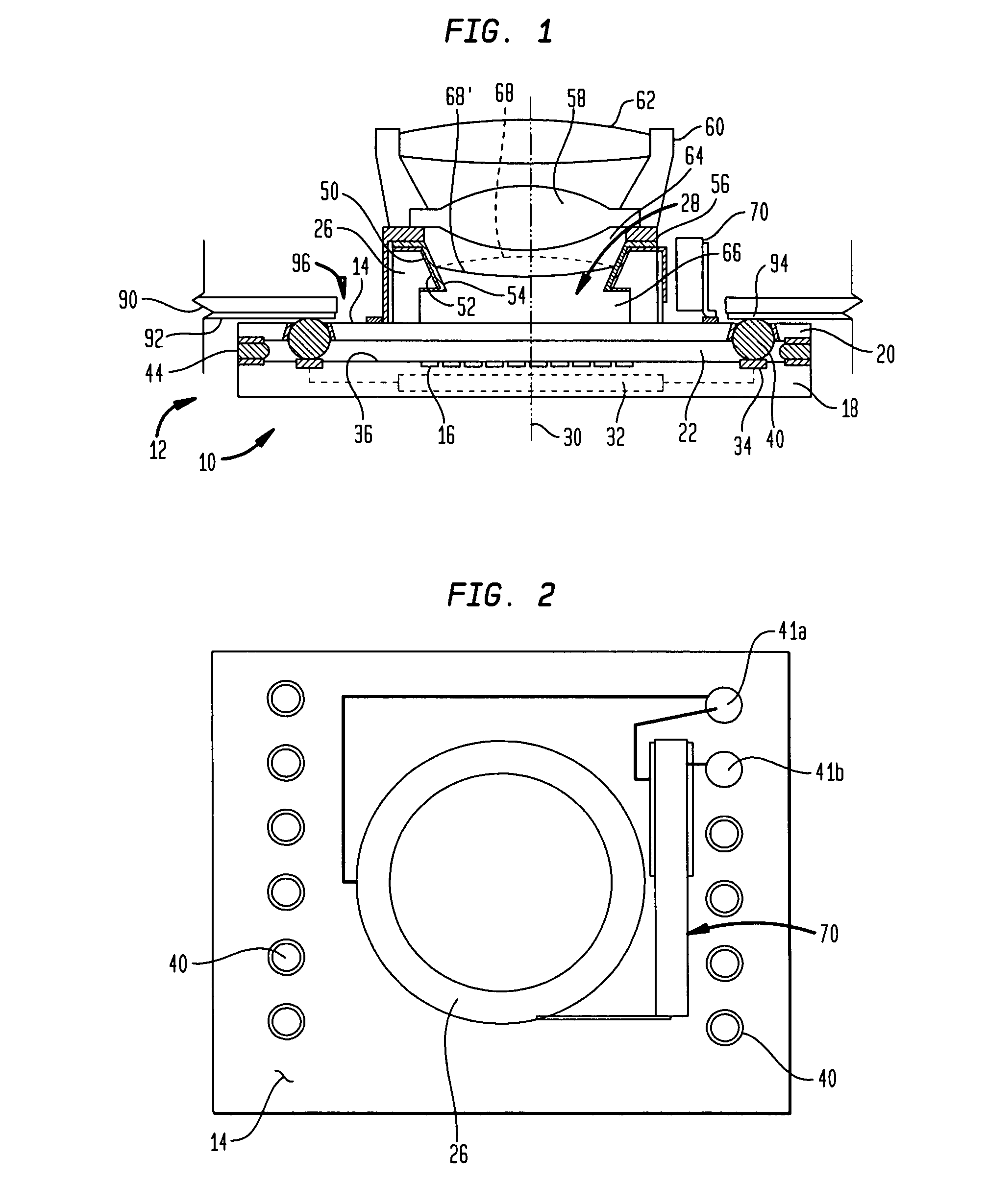 Liquid lens with piezoelectric voltage converter