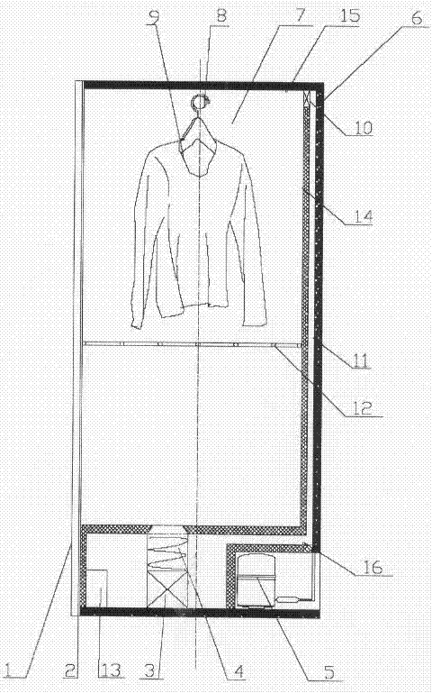 Condensation type clothes dryer and clothes drying method