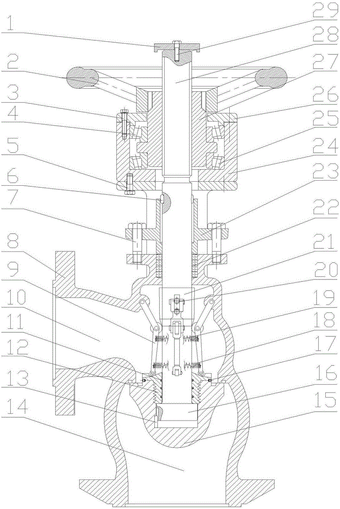 A large submersible deep sea valve with small valve opening force