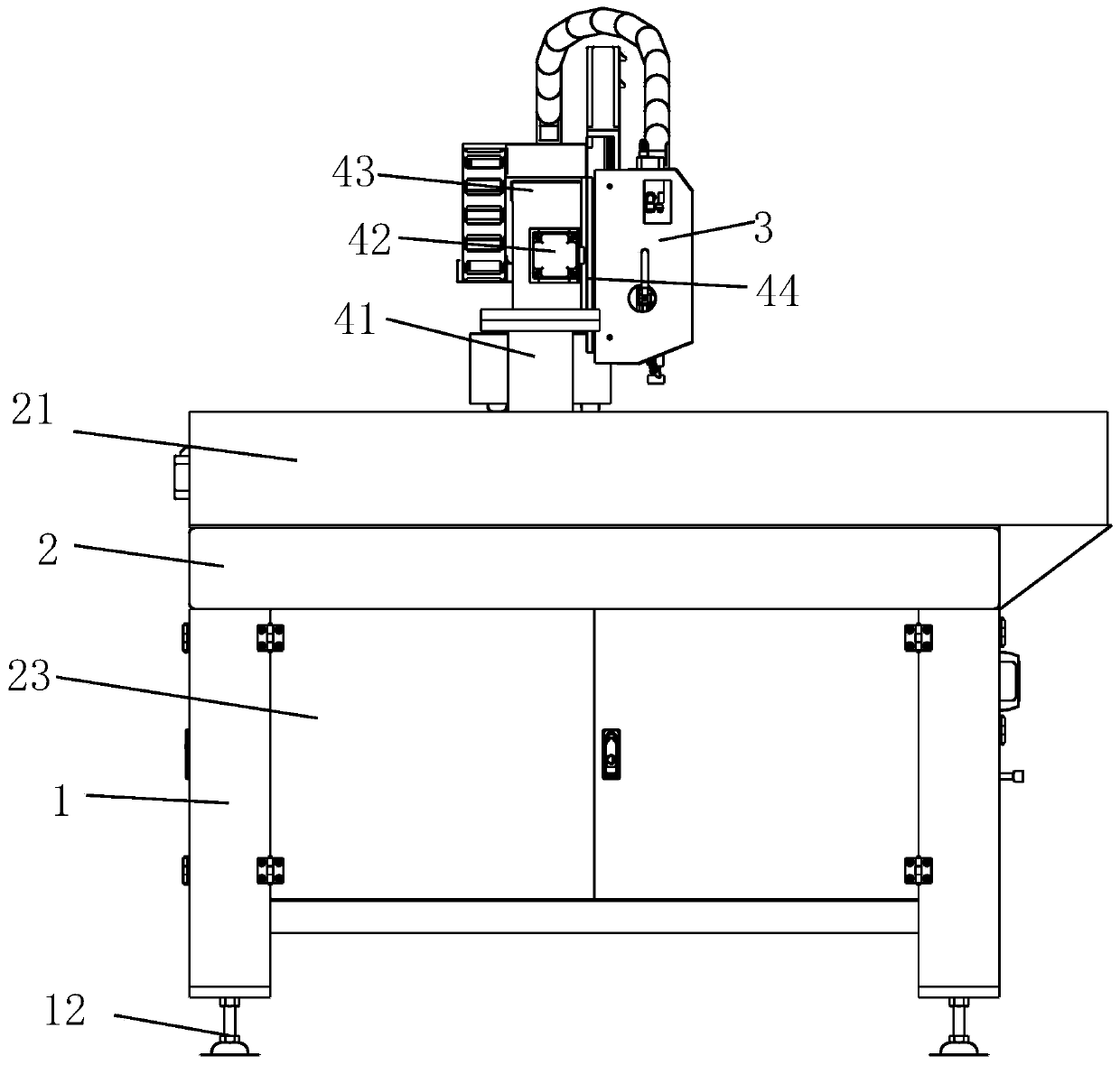 Point grinding polisher of glass panels