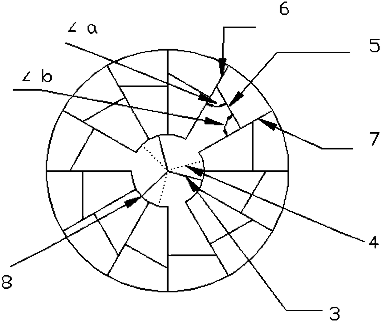 A biofilm packing ball