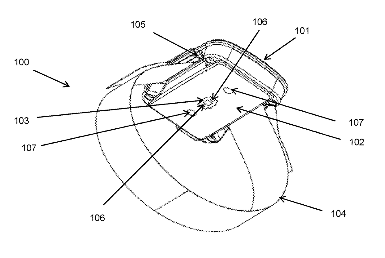 Photoplethysmographic device for measuring a heart rhythm