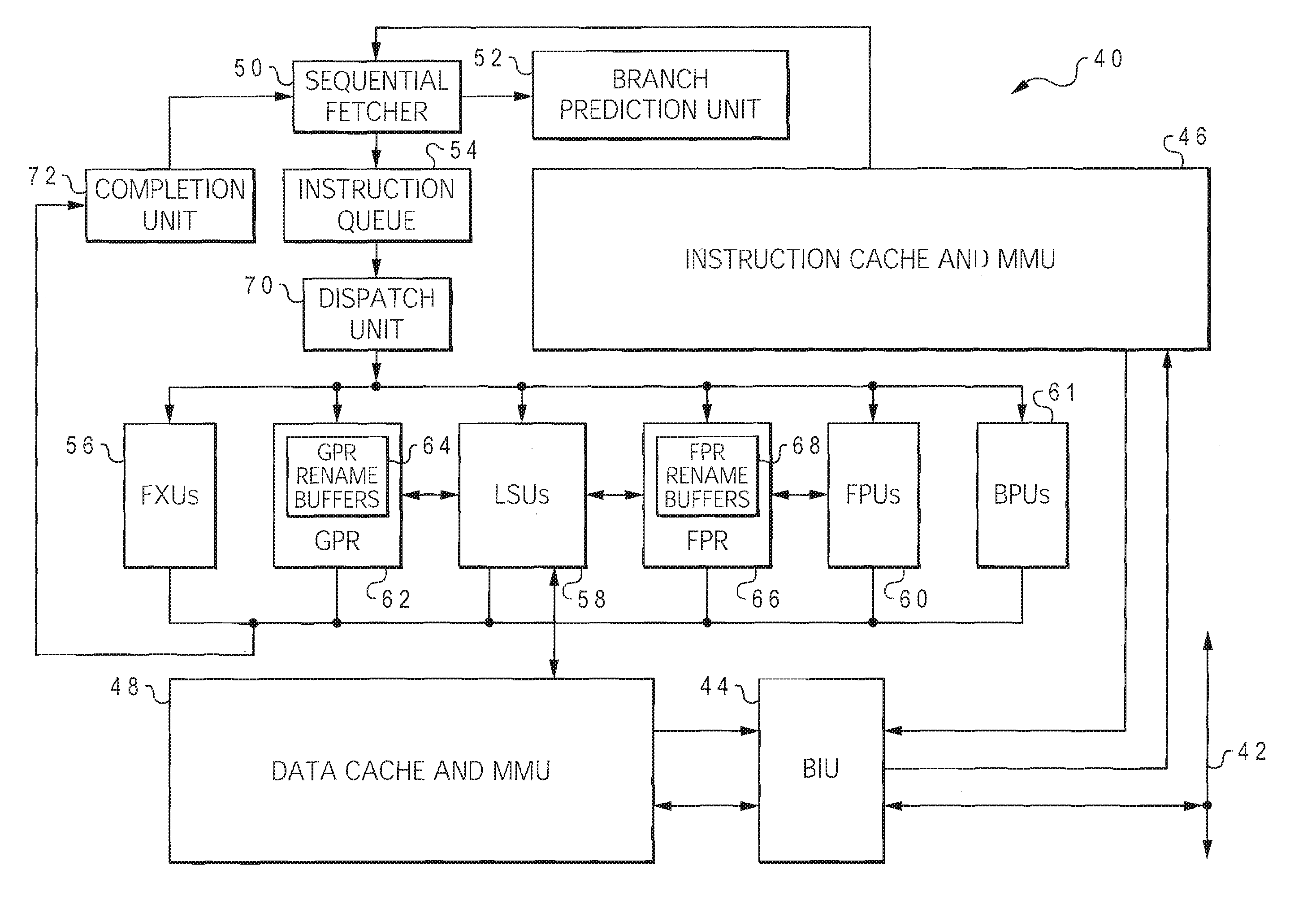 Branch lookahead prefetch for microprocessors