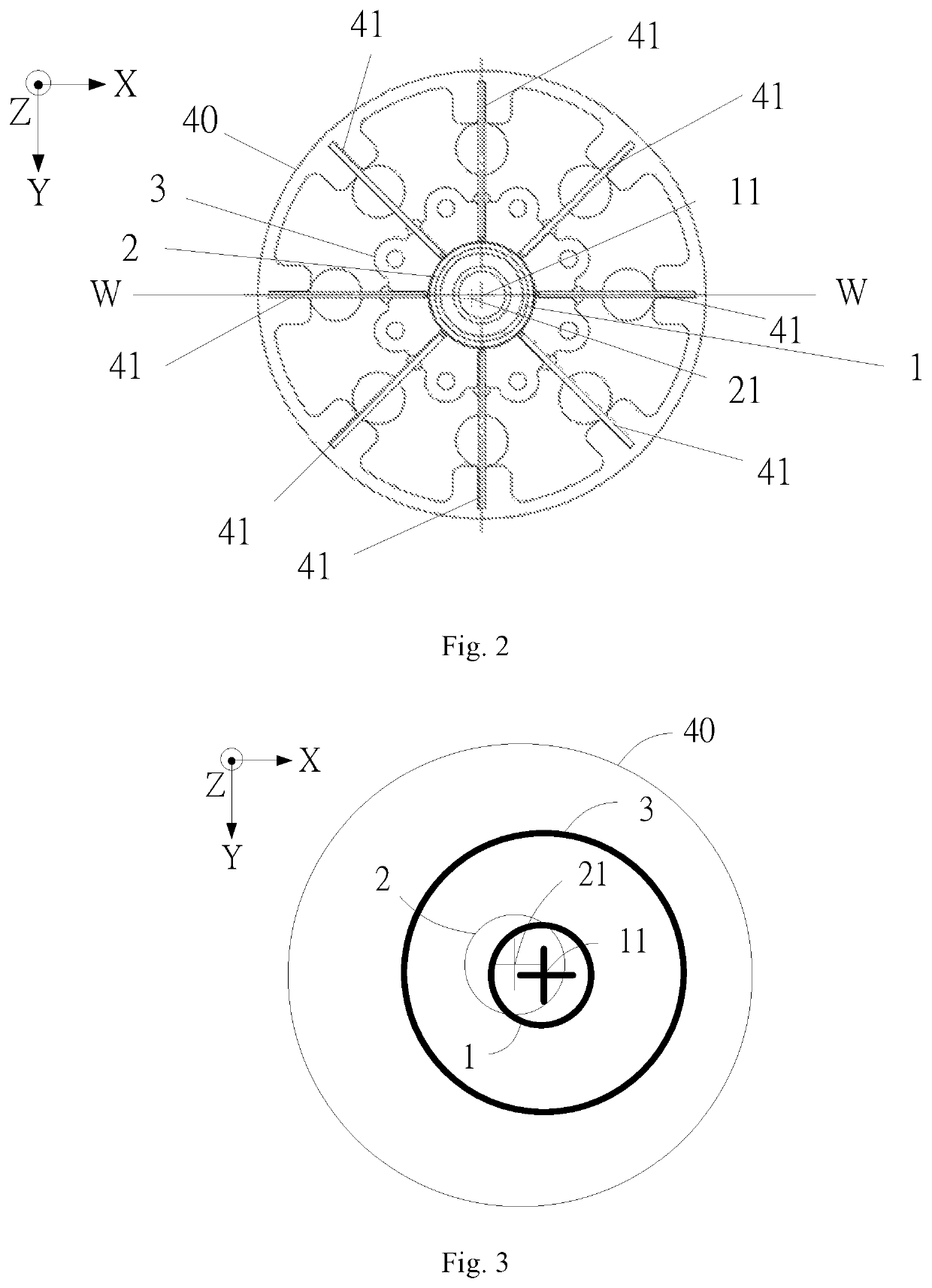 Flexible shock-absorbing parts and flexible damping device