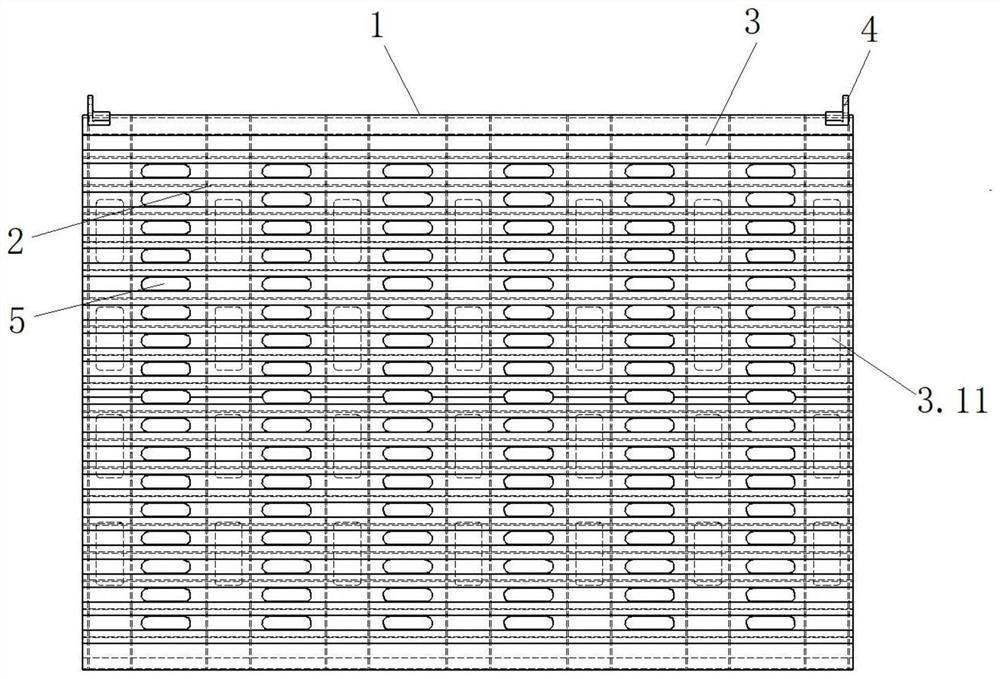 Water leaving grid and mounting structure thereof