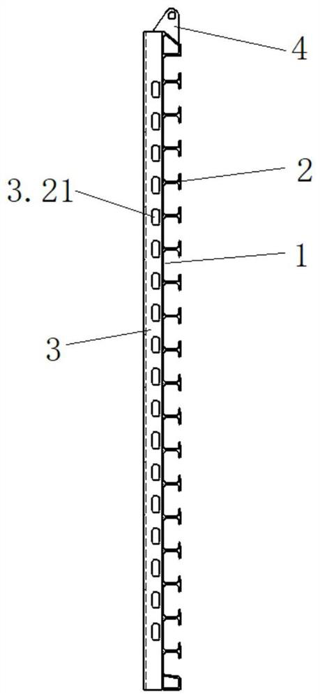 Water leaving grid and mounting structure thereof