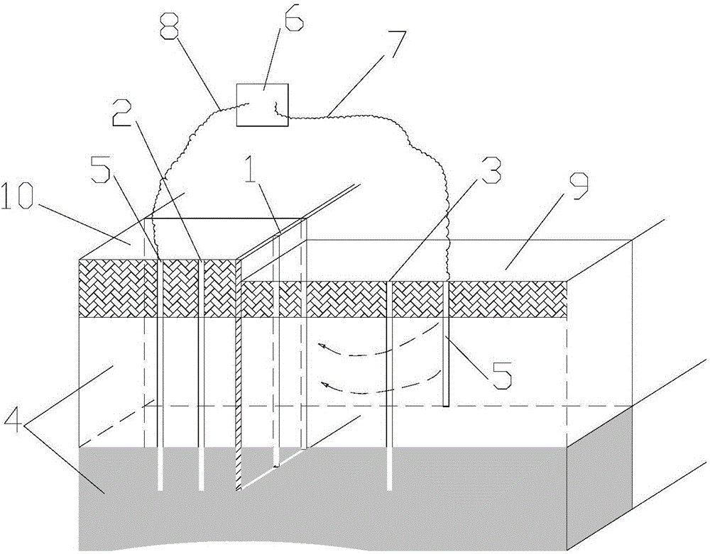 Leak detection method for underground diaphragm wall in soft soil area