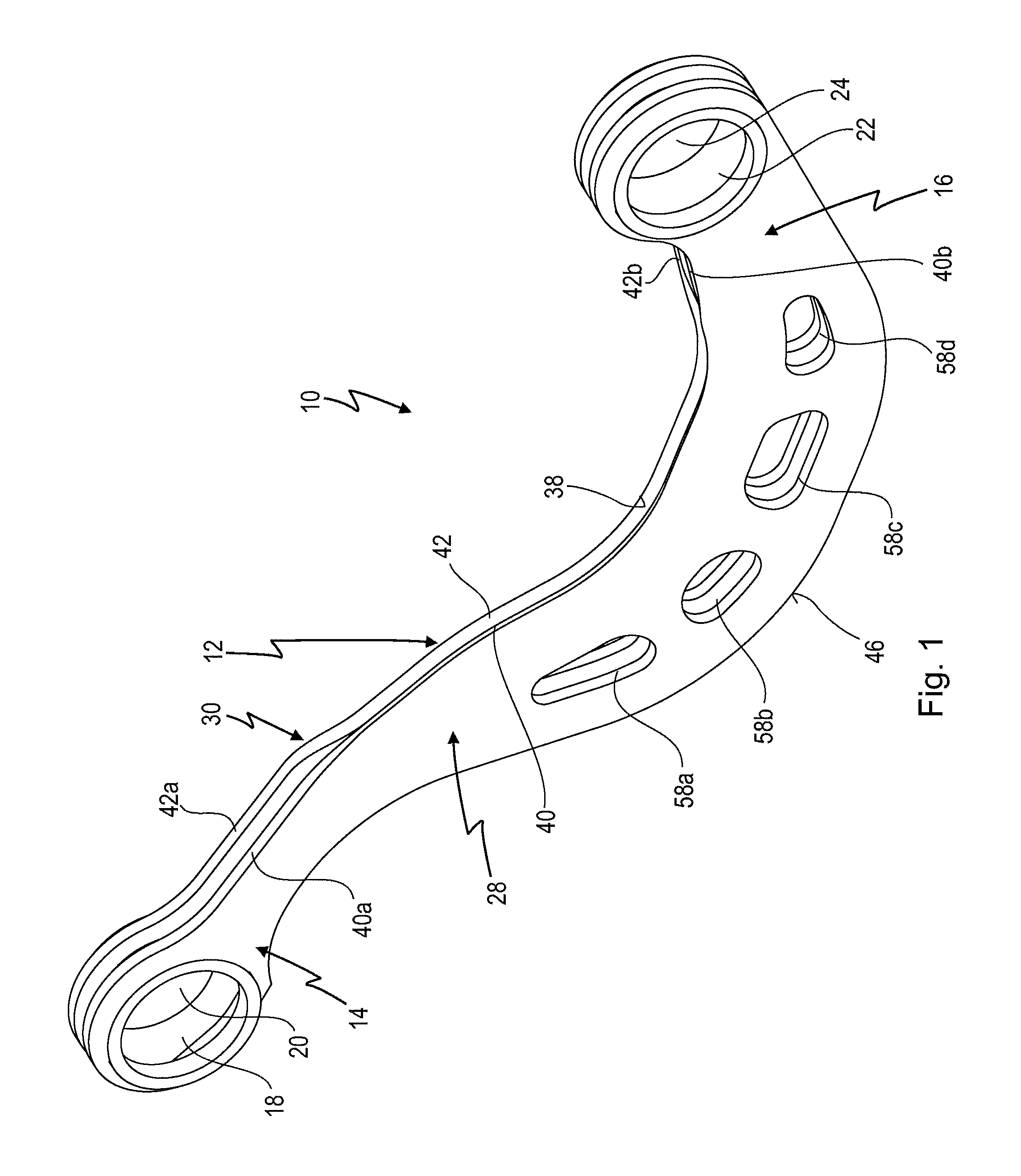 Stabilizing strut for a chassis of a vehicle