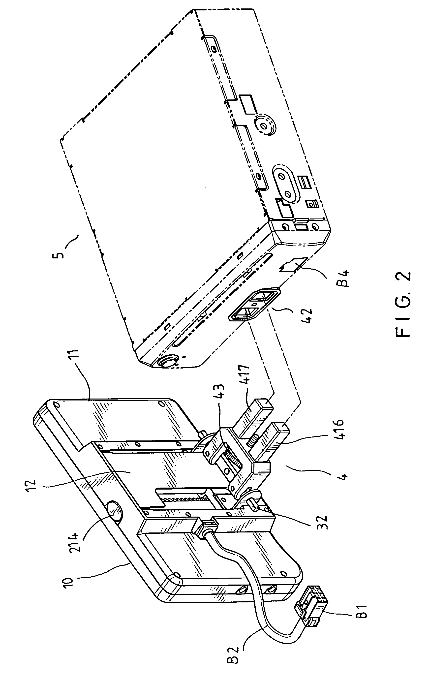 Structure for an adjustable support of monitor