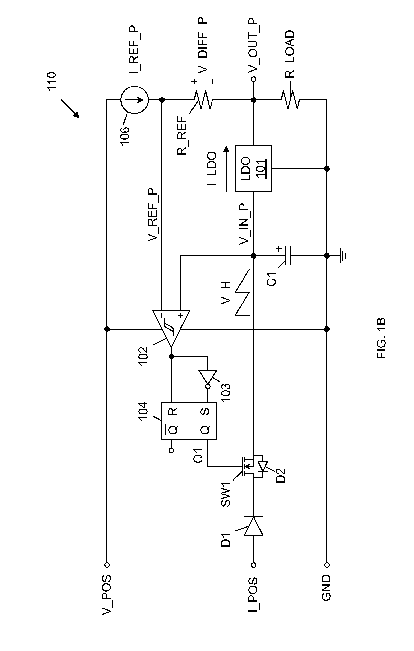 Autonomous controlled headroom low dropout regulator for single inductor multiple output power supply