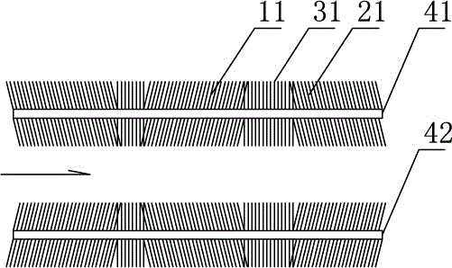 A kind of plain shaded double-sided jacquard velvet and its weaving method