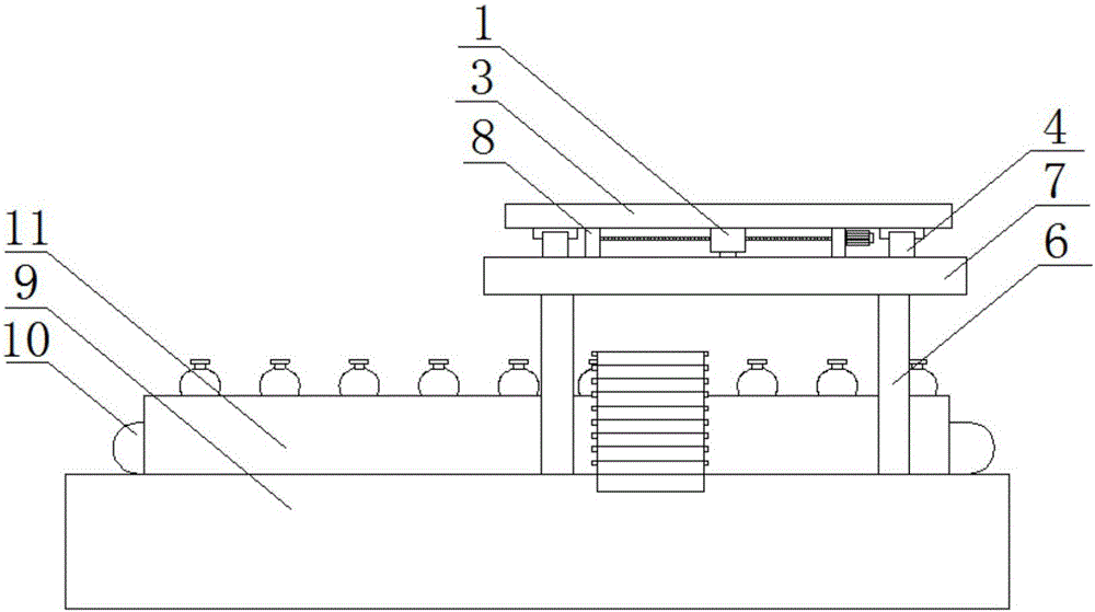 Automatic ceramic wine bottle sorting and conveying device