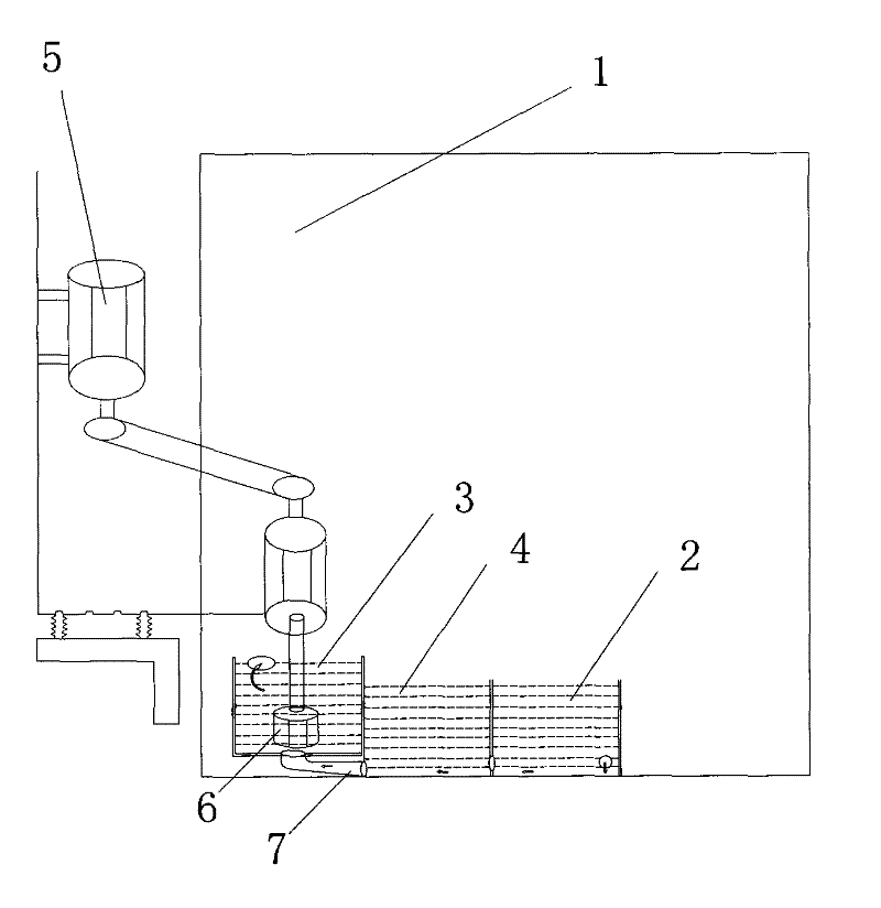 Aluminum liquid backwater circulating device of smelting heat-holding furnace