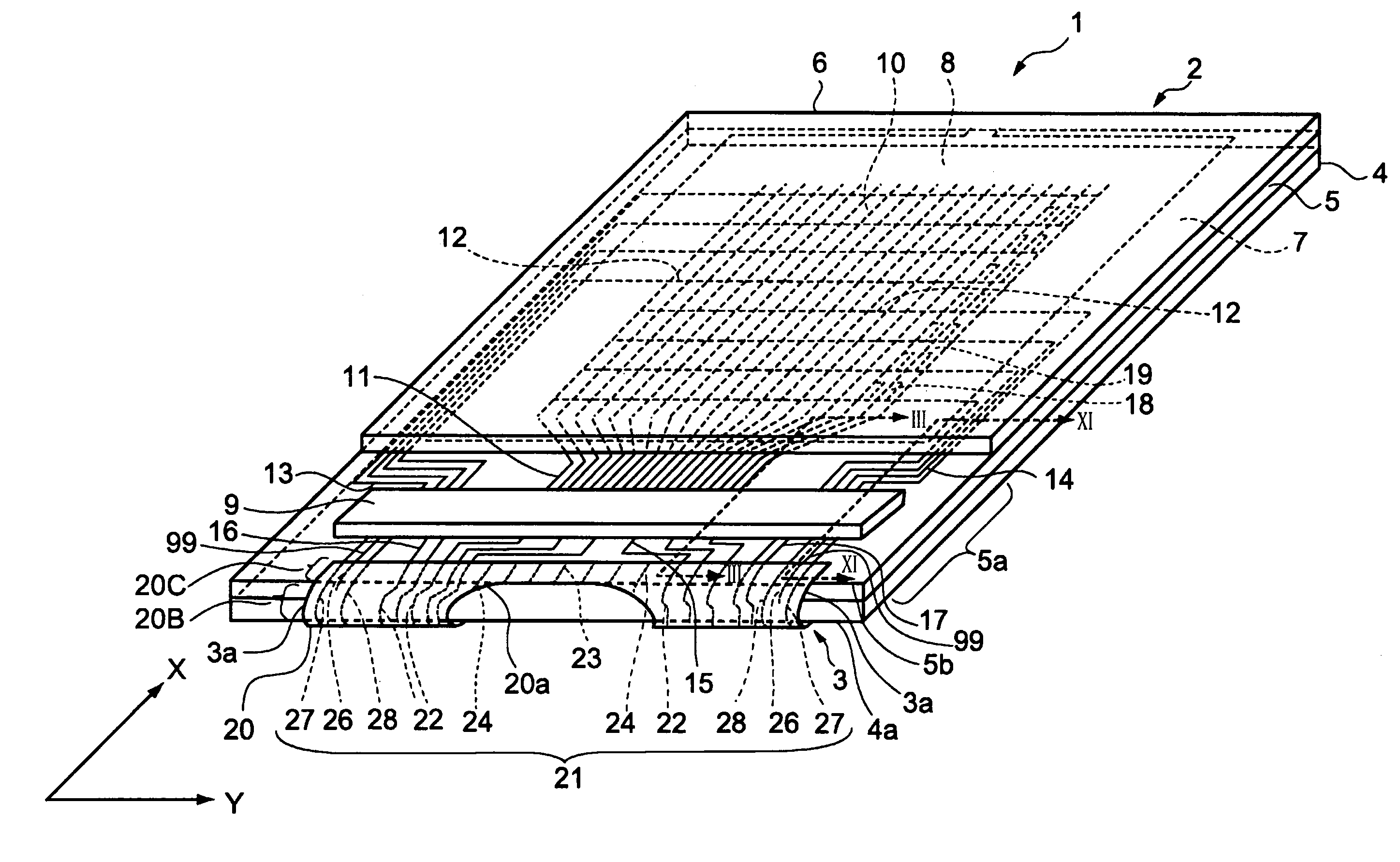 Mounting structure, electro-optical device, and electronic apparatus