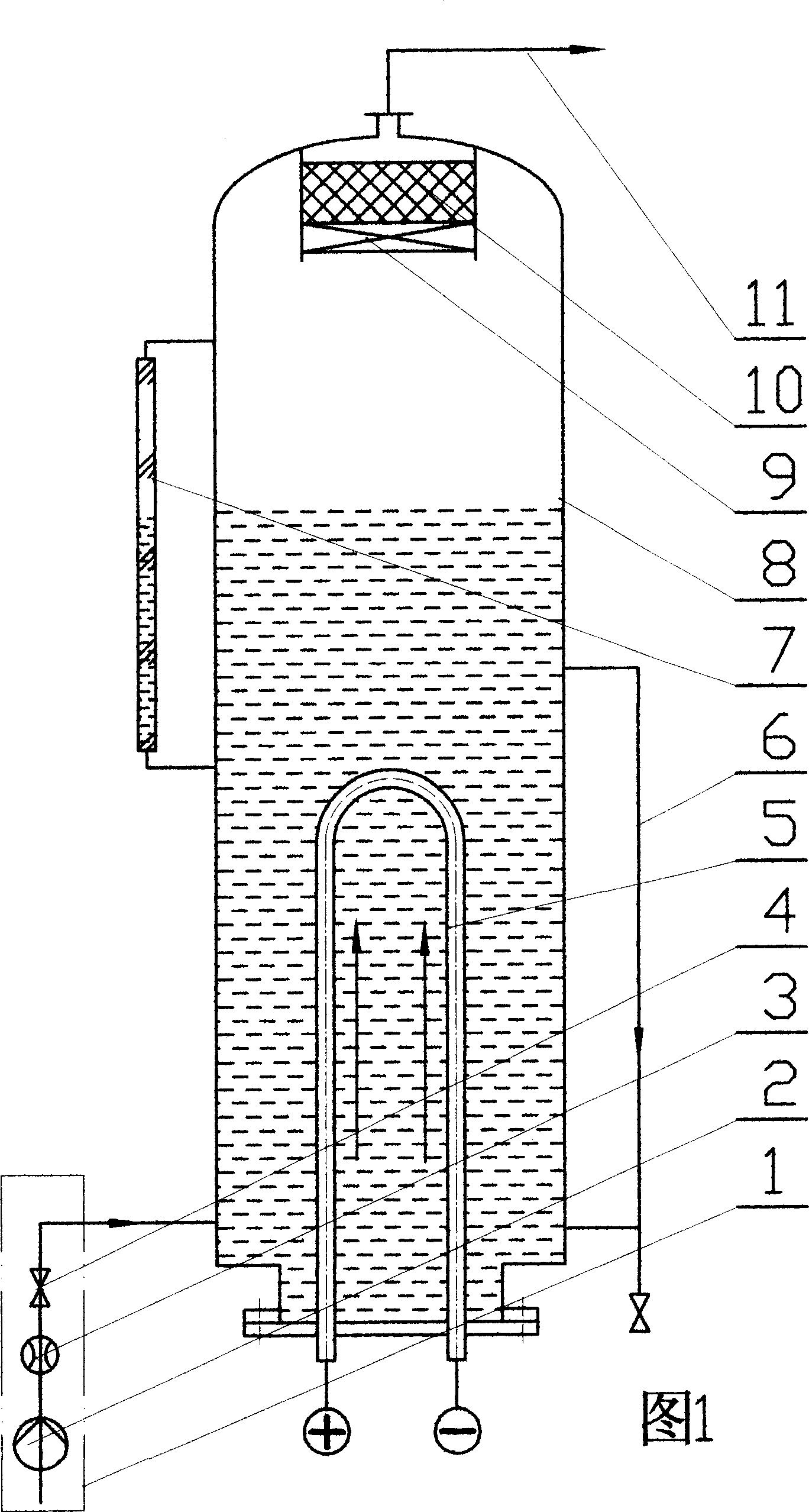 Simple electric heating high pure steam generator