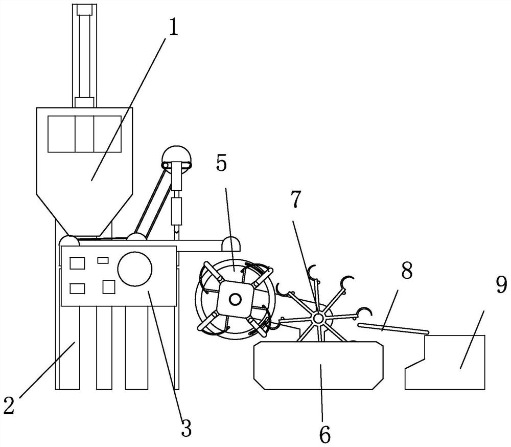 A fried food production device