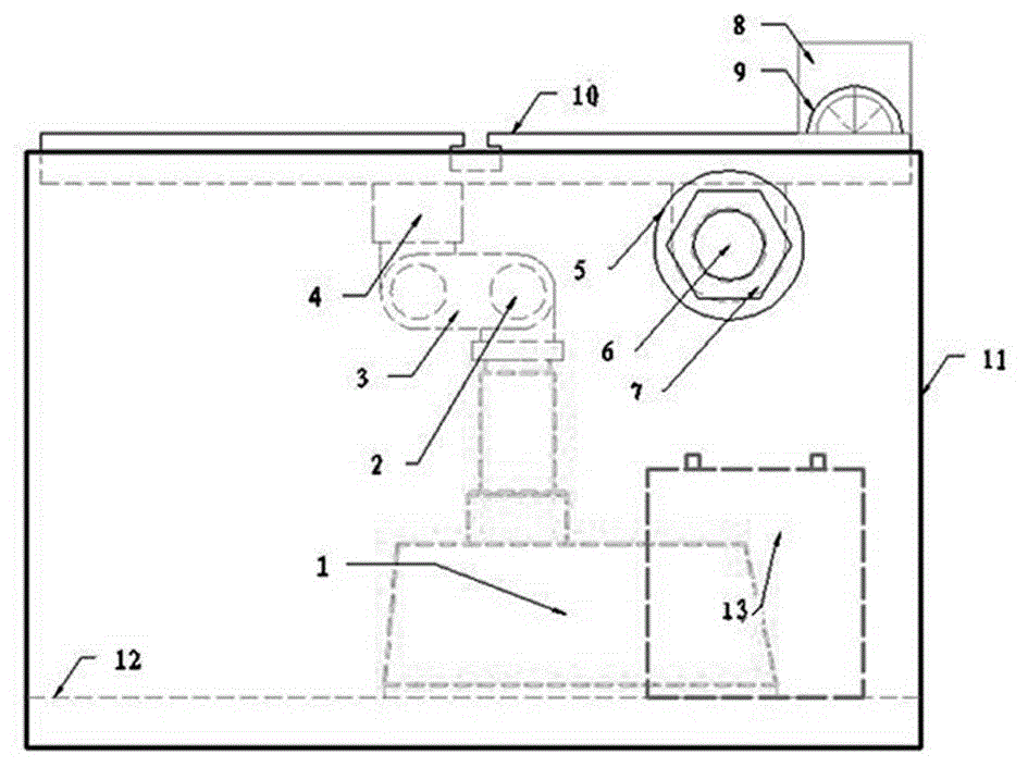 Arbitrary dip angle jointed rock sample coring chassis adjusting device