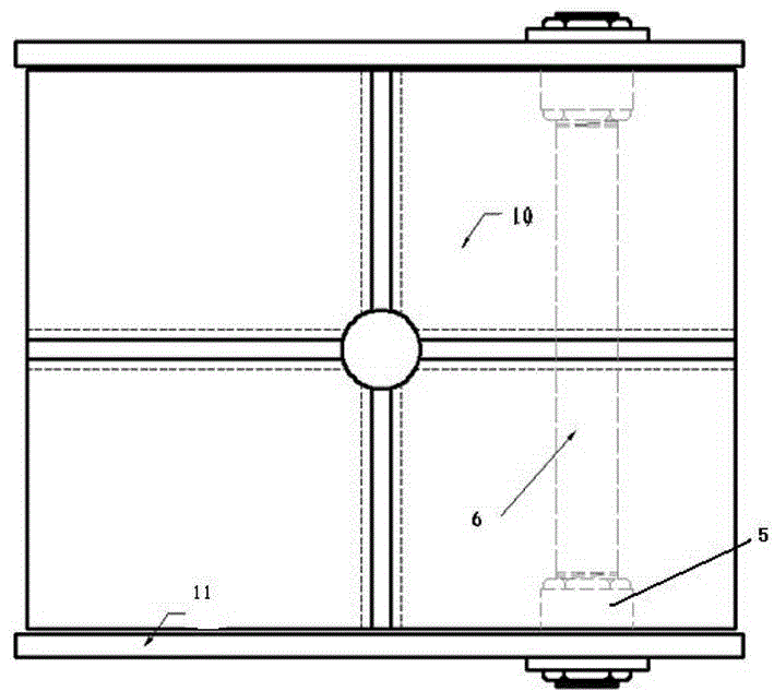 Arbitrary dip angle jointed rock sample coring chassis adjusting device