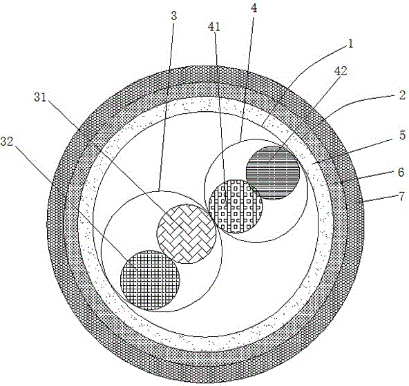 Antibiotic flame-retardant yarn and production process thereof