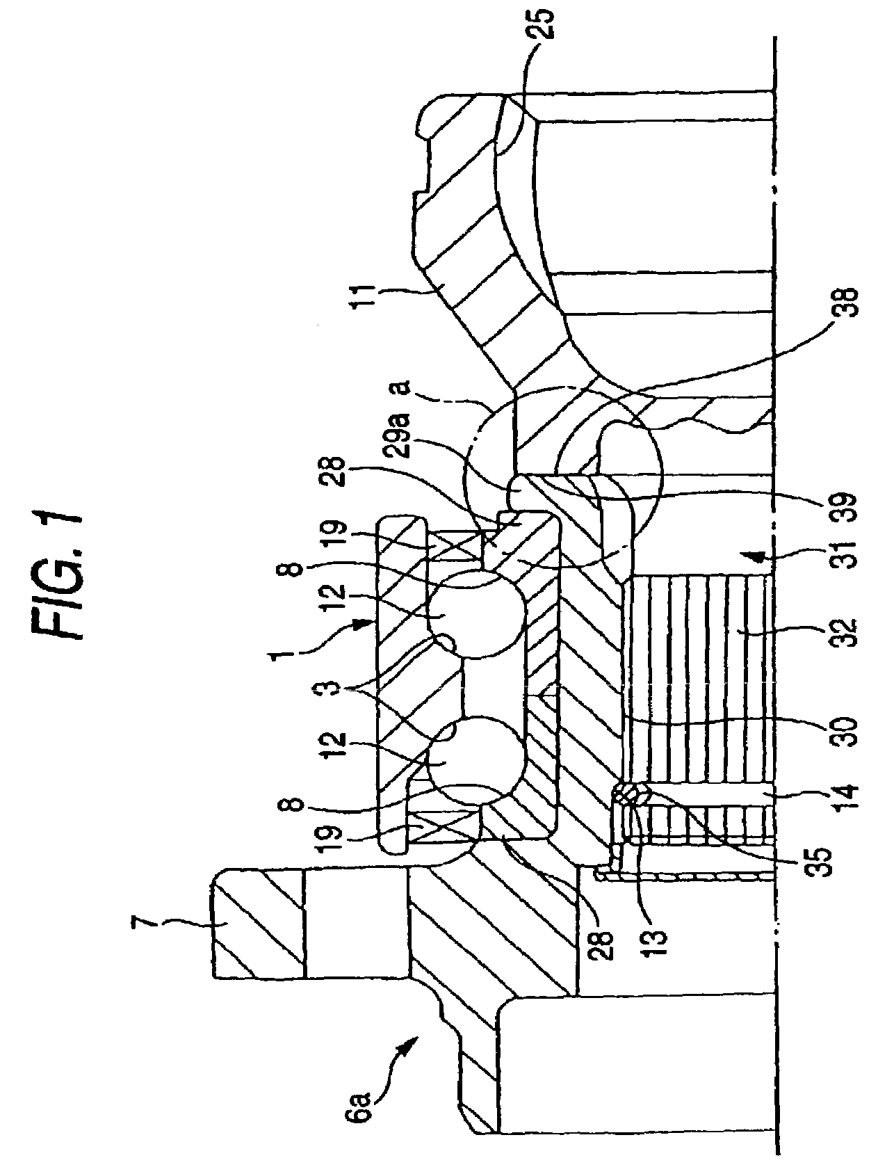 Axle unit for driving wheel