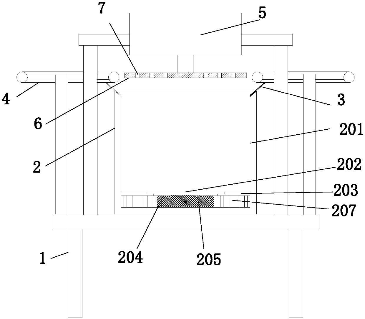 High-efficiency waste paper recycling and packaging machine