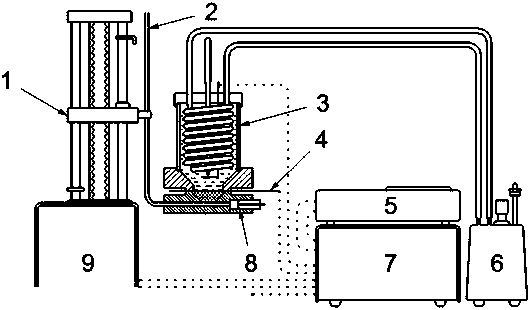 Enamel steel fish-scaling performance drainage hydrogen measurement experimental detection device and detection method