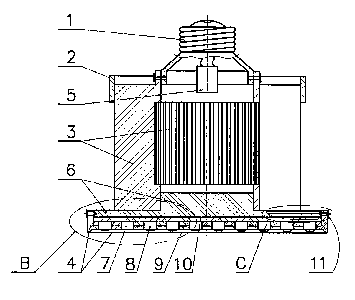 High-power LED lamp