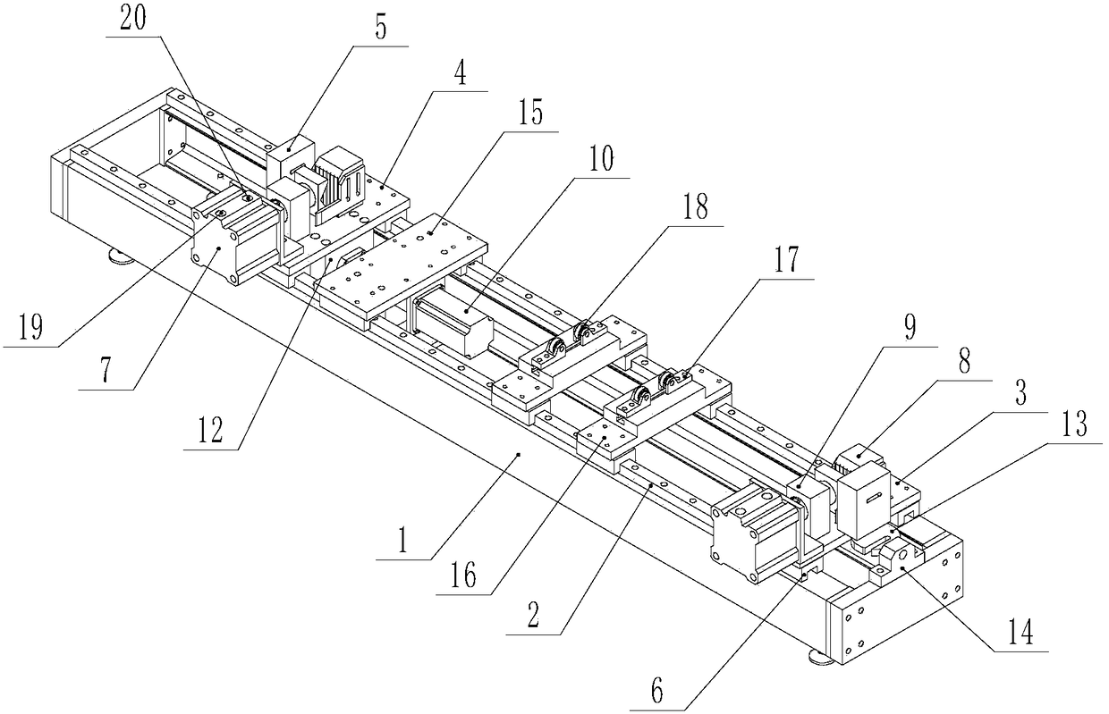 A method and device for measuring the length of an automobile transmission shaft under constant pressure