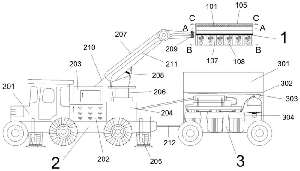 Equipment and method for breaking partial tunnel lining by microwaves