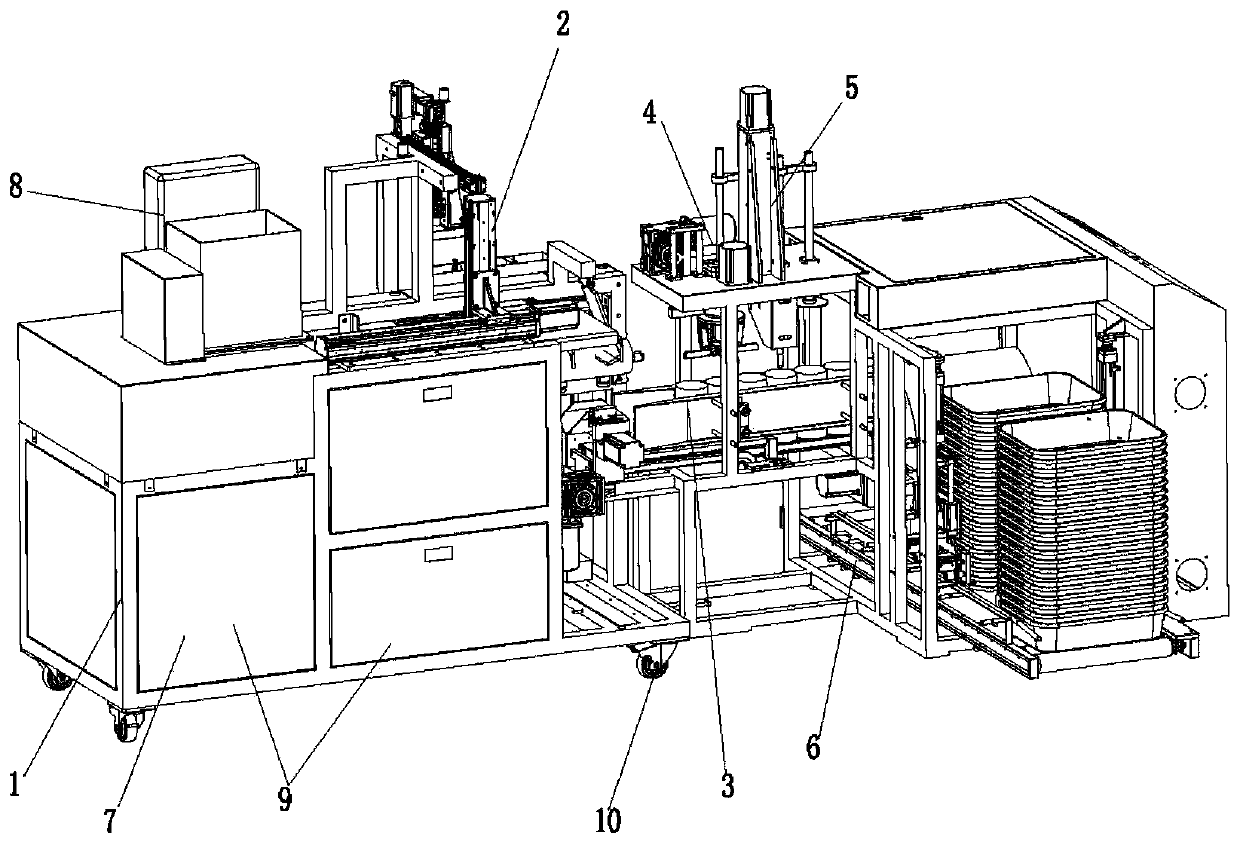 Automatic opening flexing and framing machine of edible mushrooms