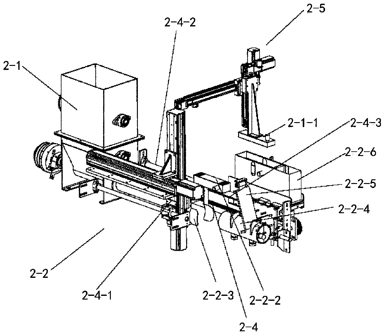 Automatic opening flexing and framing machine of edible mushrooms