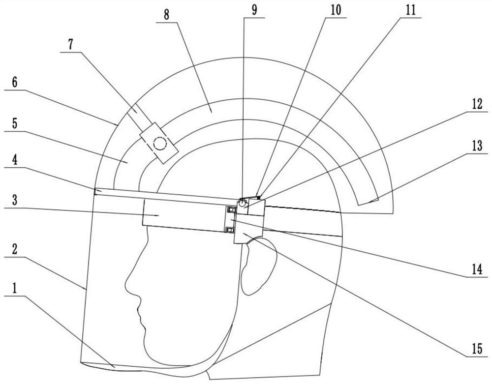 Medical positive pressure multifunctional helmet