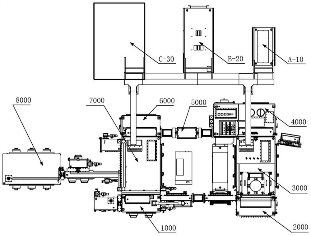 Full-automatic pressure-free magnetic powder forming machine and manufacturing method of magnetic powder forming blank