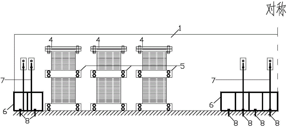 Prestress FRP sheet shear-resistant reinforced concrete beam experimental device