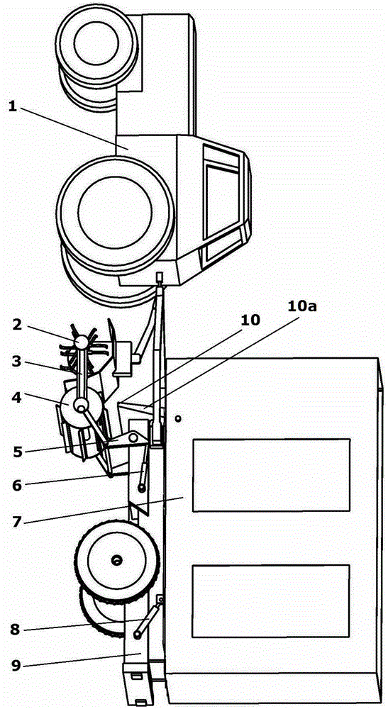 Orchard straw and surface soil double-layer coverage mechanical operating method and covering machine