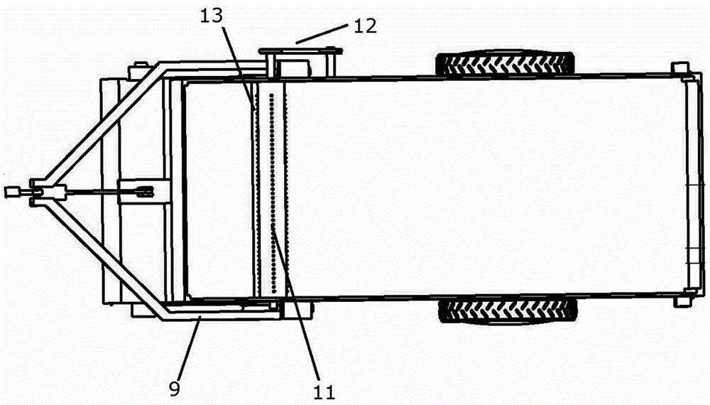 Orchard straw and surface soil double-layer coverage mechanical operating method and covering machine