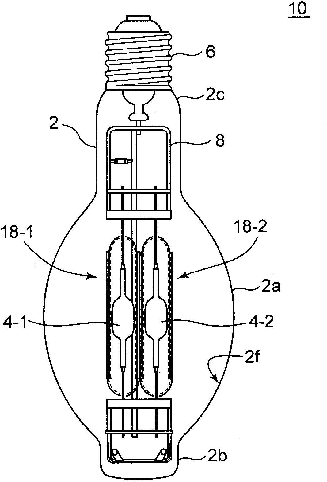 Ceramic metal halide lamp